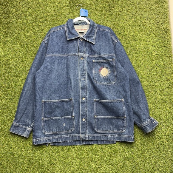 Boss Other - Vintage Boxx Jean Jacket Mens Large Chore Coat Medium Wash Workwear Made in USA